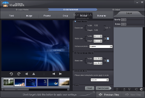 Showing options when resizing photographs in Watermark Software